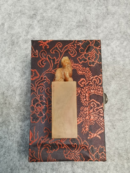 Stamp-Chinese stamp with lions on the top. Customize gift for friends and family