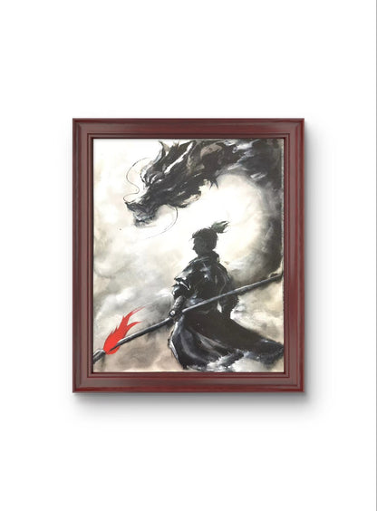 Chinese Painting Table Decoration in the Frame