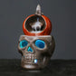 Backflow Incense Burner Backflow Halloween Skull Pumpkin Creative Crafts Decoration Incense Burner Sandalwood