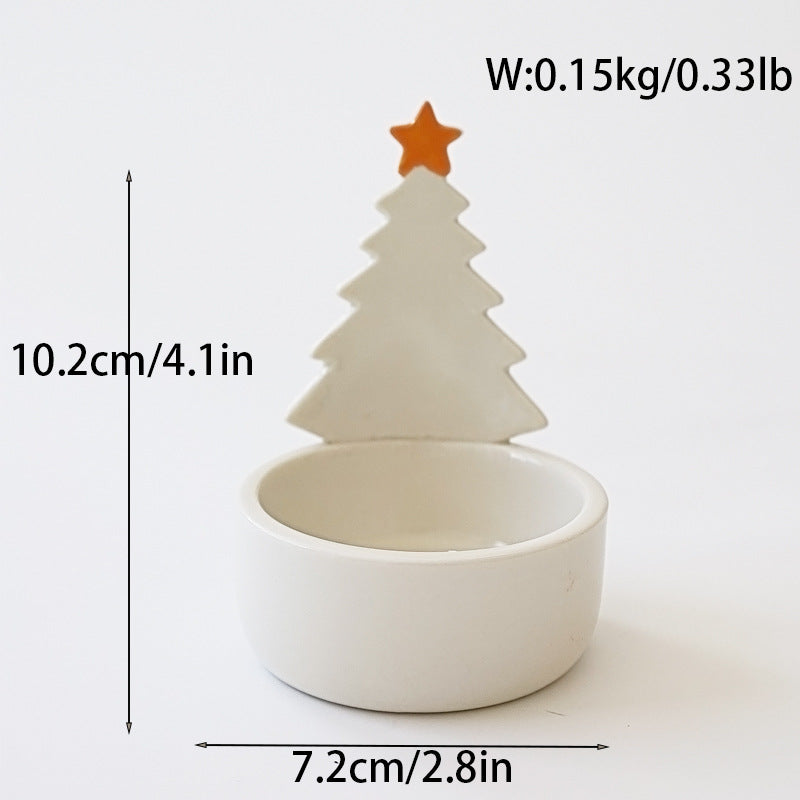 Christmas Tree Candlestick  Fragrance Decoration Christmas Gift Household Candle Aromatherapy Gift Amazon New Product