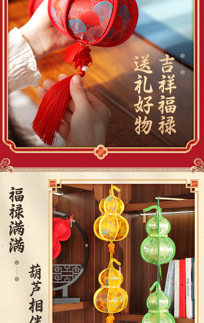 2025Year of the Snake New Year Chinese New Year Decoration diy Handmade Gourd Pendant Door Pendent Ornaments Atmosphere Layout