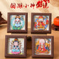 4Inch National Style Patron Saint3d Three-Dimensional DIY Puzzle Stereograph Home Photo Frame Decoration Travel Cultural and Creative Gifts Chinese New Year