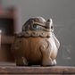 Lion Ceramic Incense Coil Burner Crafts Incense Ornaments Backflow Incense Burner Creative Home Incense Holder Incense Burner Tea Ornaments