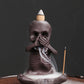 Wholesale Original Yixing Clay Backflow Incense Burner Halloween Gift American Skull Kid Backflow Incense Burner