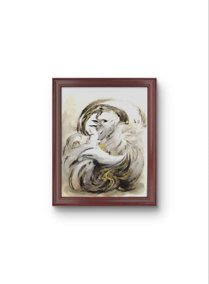 Chinese Painting Table Decoration in the Frame