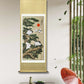 Chinese painting-pine trees and red-crowned crane,  Live Long and Prosper. best gift for parents, grandparents and senior citizens.