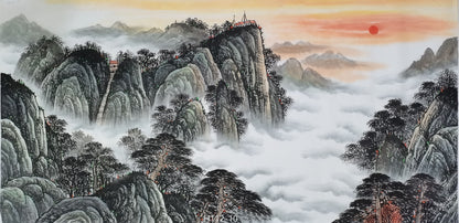 Chinese painting-landscape livingroom/ officeroom decoration