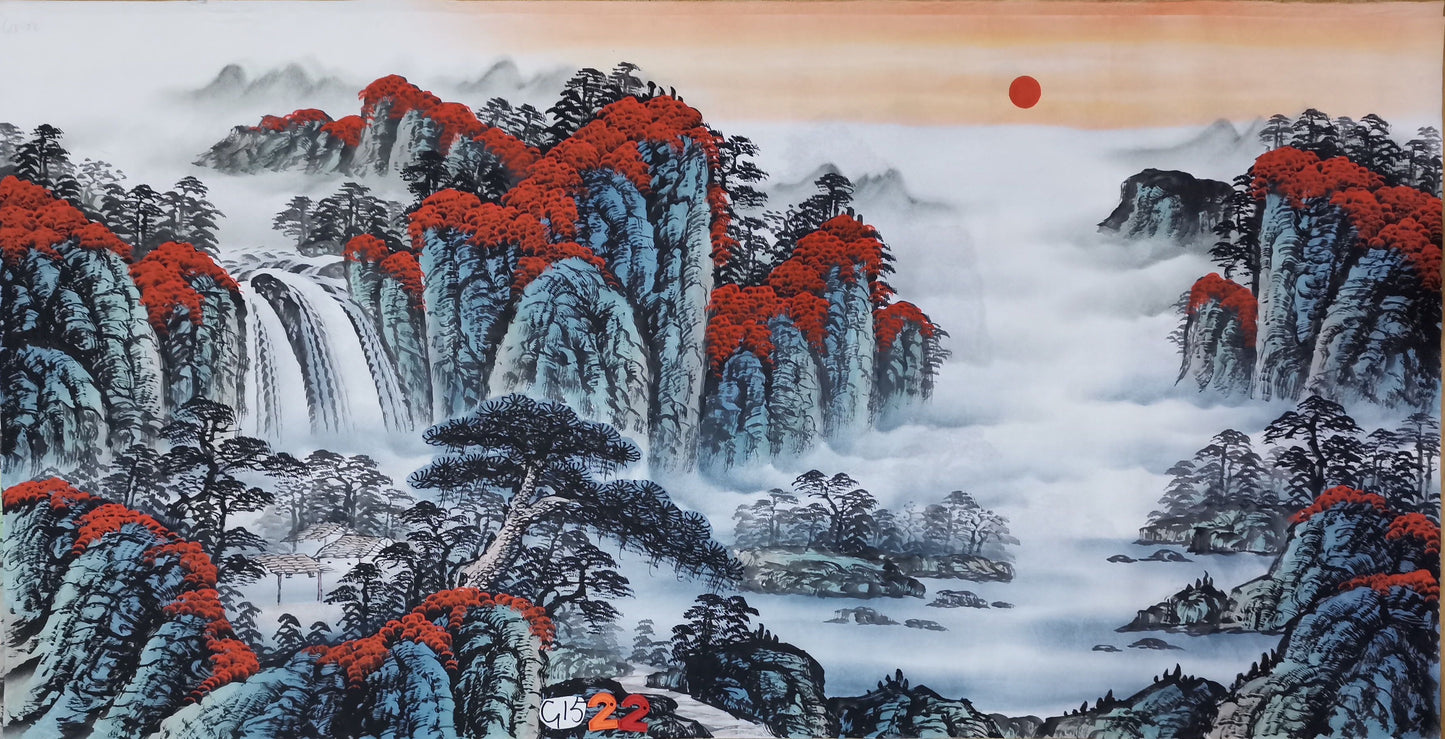 Chinese painting-landscape livingroom/ office room decoration