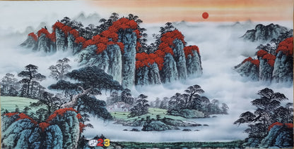 Chinese painting-landscape livingroom/ office room decoration