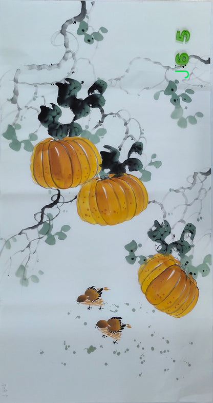 Chinese painting-plants.  Study decoration, lobby decoration