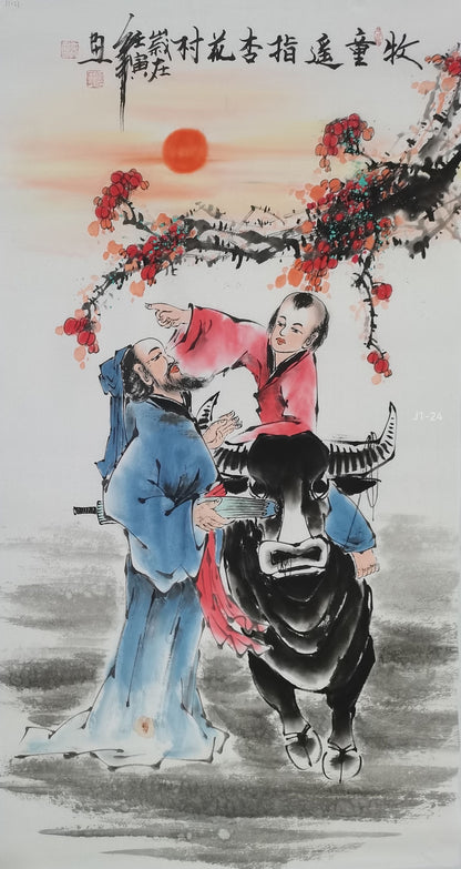 Chinese painting-figure.  Study decoration, lobby decoration