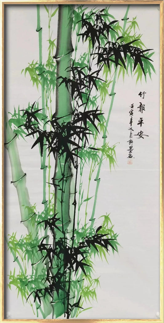 Chinese painting——bamboo  Lobby decoration, Livingroom decoration, Represents modest