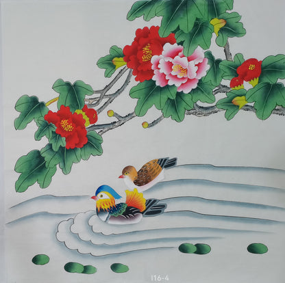 Chinese painting-Chinese birds.  Birds and flowers. Living room or study decoration