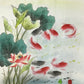 Chinese painting- fish and lotus. Living room decoration