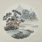 Chinese realistic painting-detailed painting.  Mountains.   Painted on hard paper jam