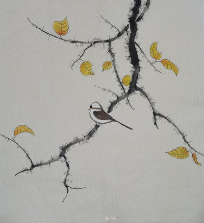 Chinese painting-Plants. Plum blossom and birds. Study decoration.